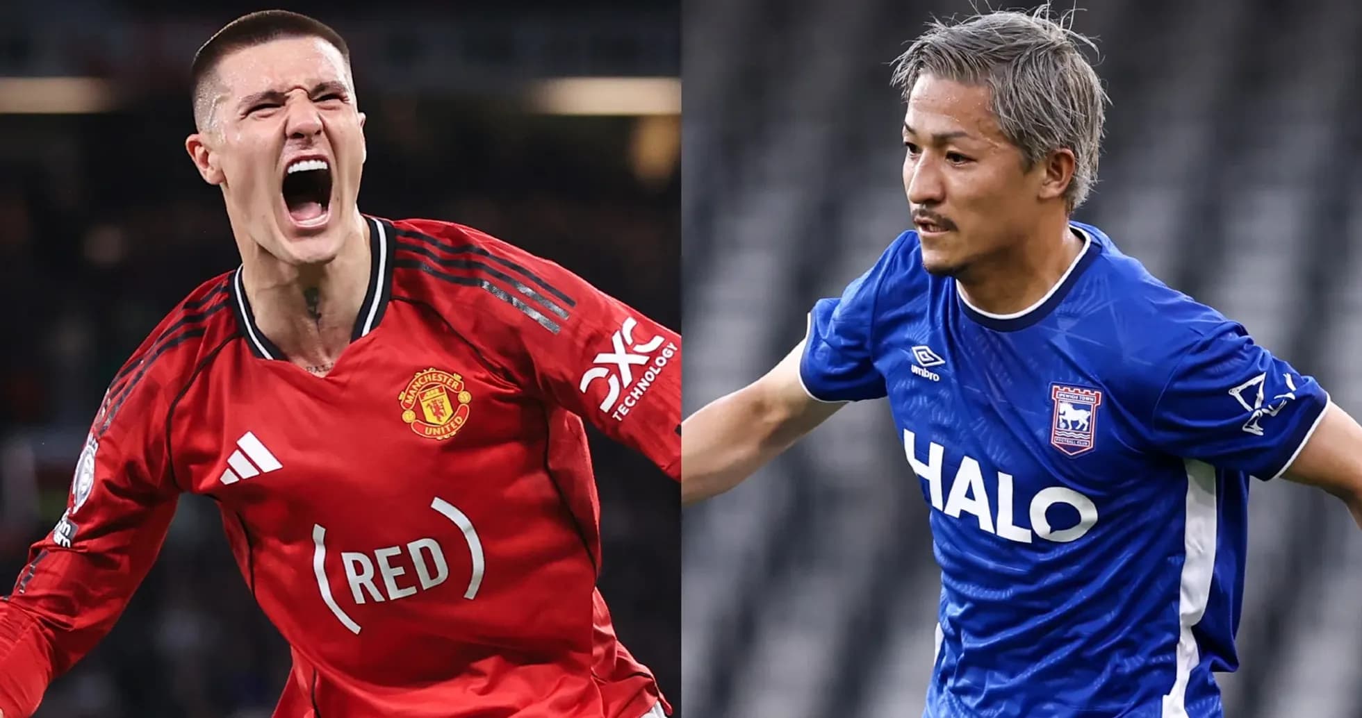 Players celebrating during Manchester United vs Ipswich match Players celebrating during Manchester United vs Ipswich match