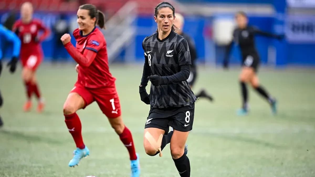 New Zealand player dribbling during a match New Zealand player dribbling during a match