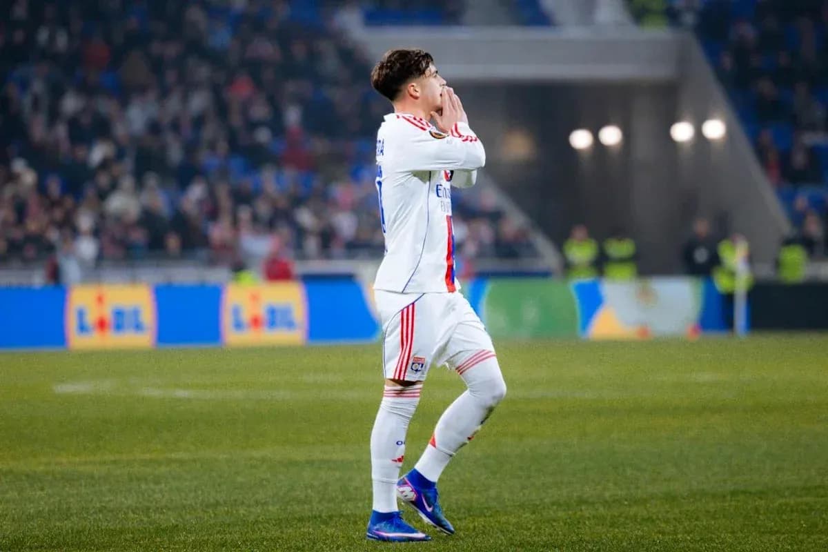 Player gesturing during a football match at stadium Player gesturing during a football match at stadium