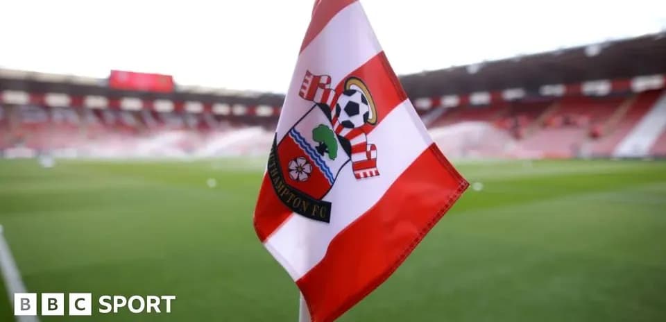 Southampton FC corner flag at stadium Southampton FC corner flag at stadium