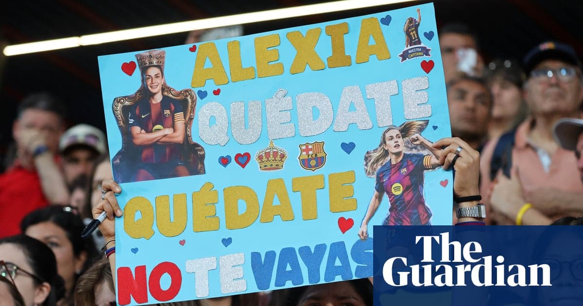 Fan holding sign supporting player Alexia during match Fan holding sign supporting player Alexia during match