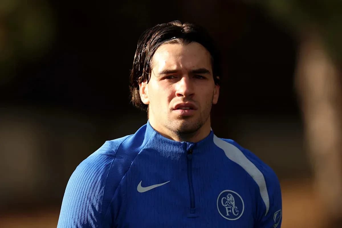 Player in blue training kit during training session Player in blue training kit during training session