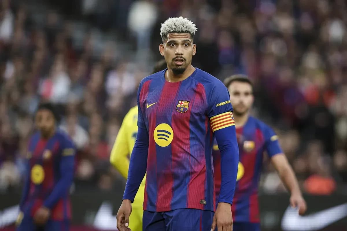 Barcelona player wearing captain's armband on field Barcelona player wearing captain's armband on field