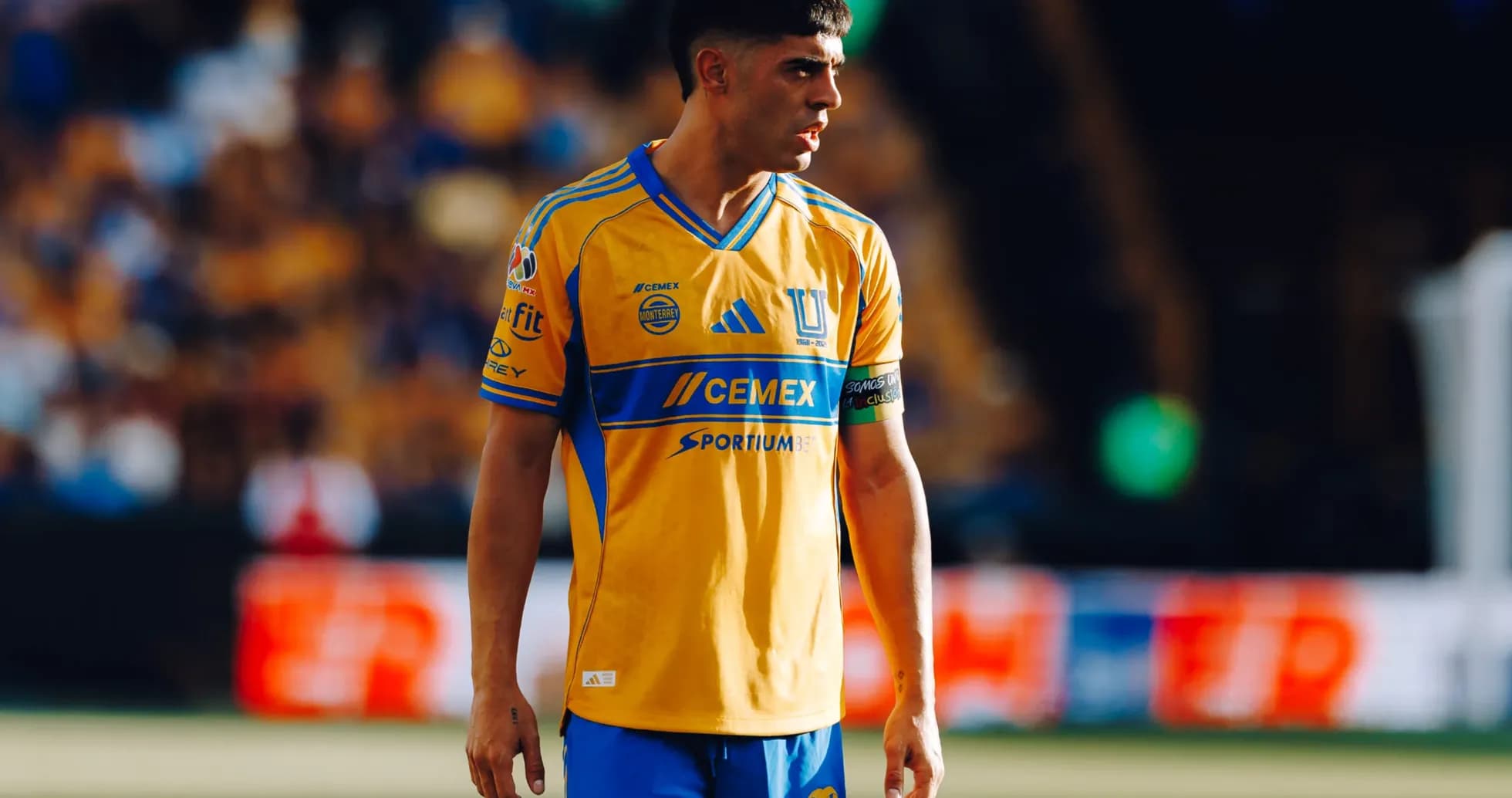 Tigres UANL player during Liga MX match Tigres UANL player during Liga MX match
