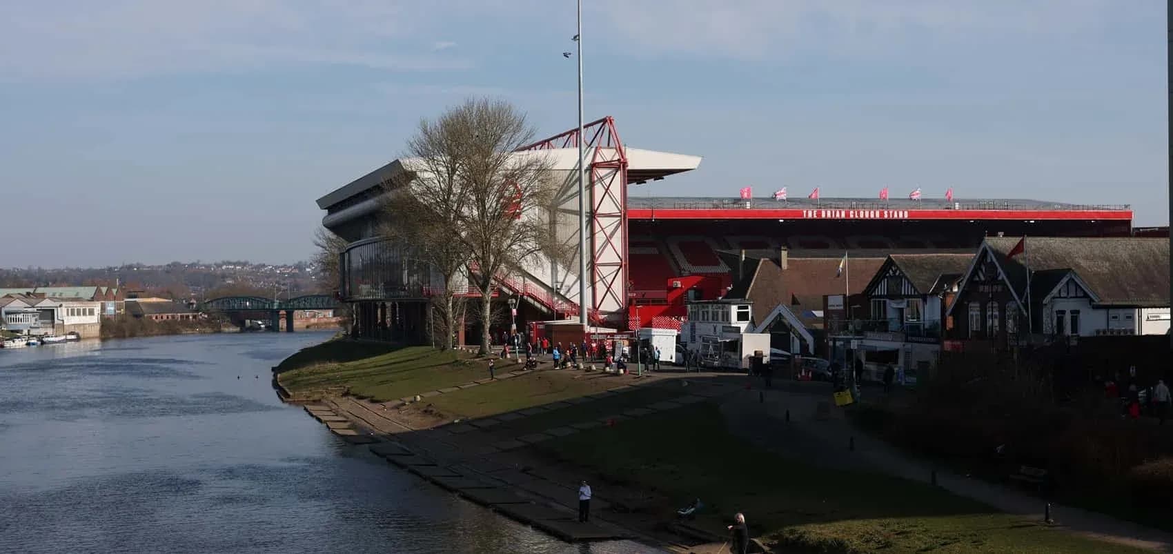The City Ground stadium by the riverbank The City Ground stadium by the riverbank