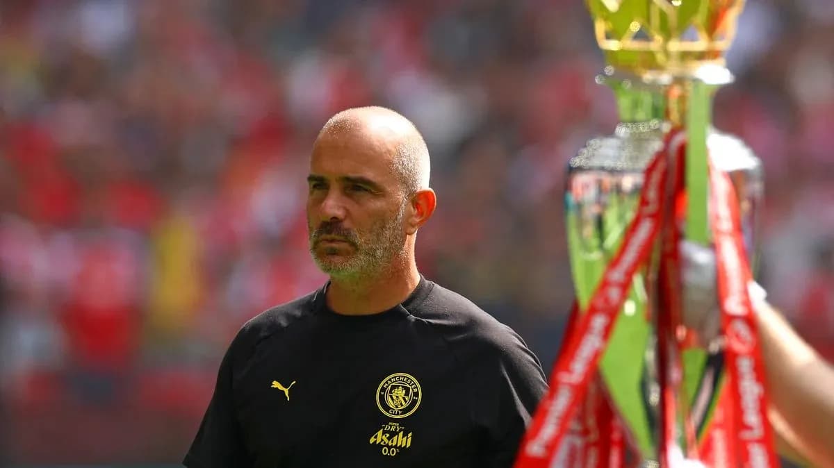 Manager observing trophy presentation at the stadium Manager observing trophy presentation at the stadium