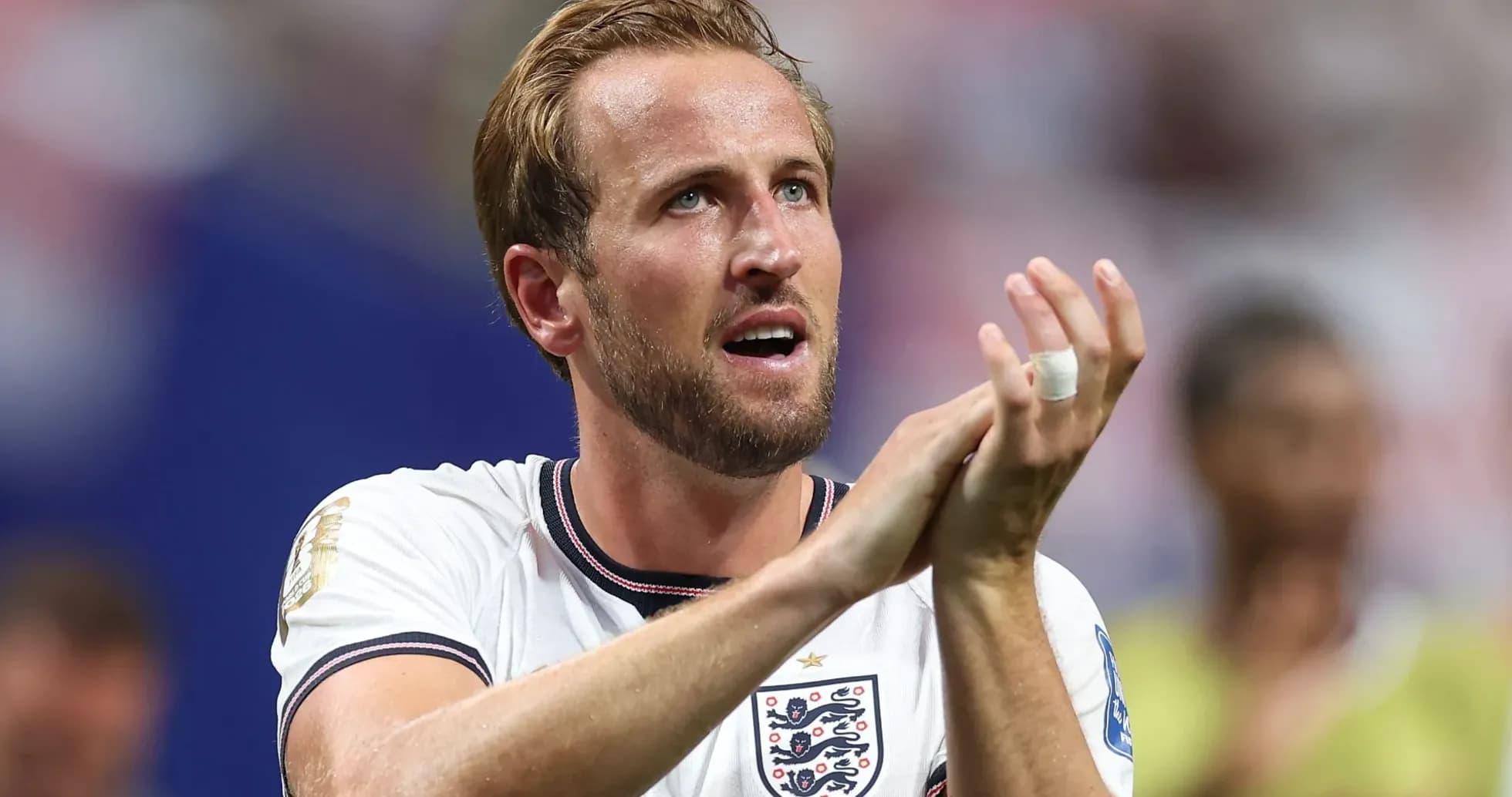 Player applauding fans during a match Player applauding fans during a match