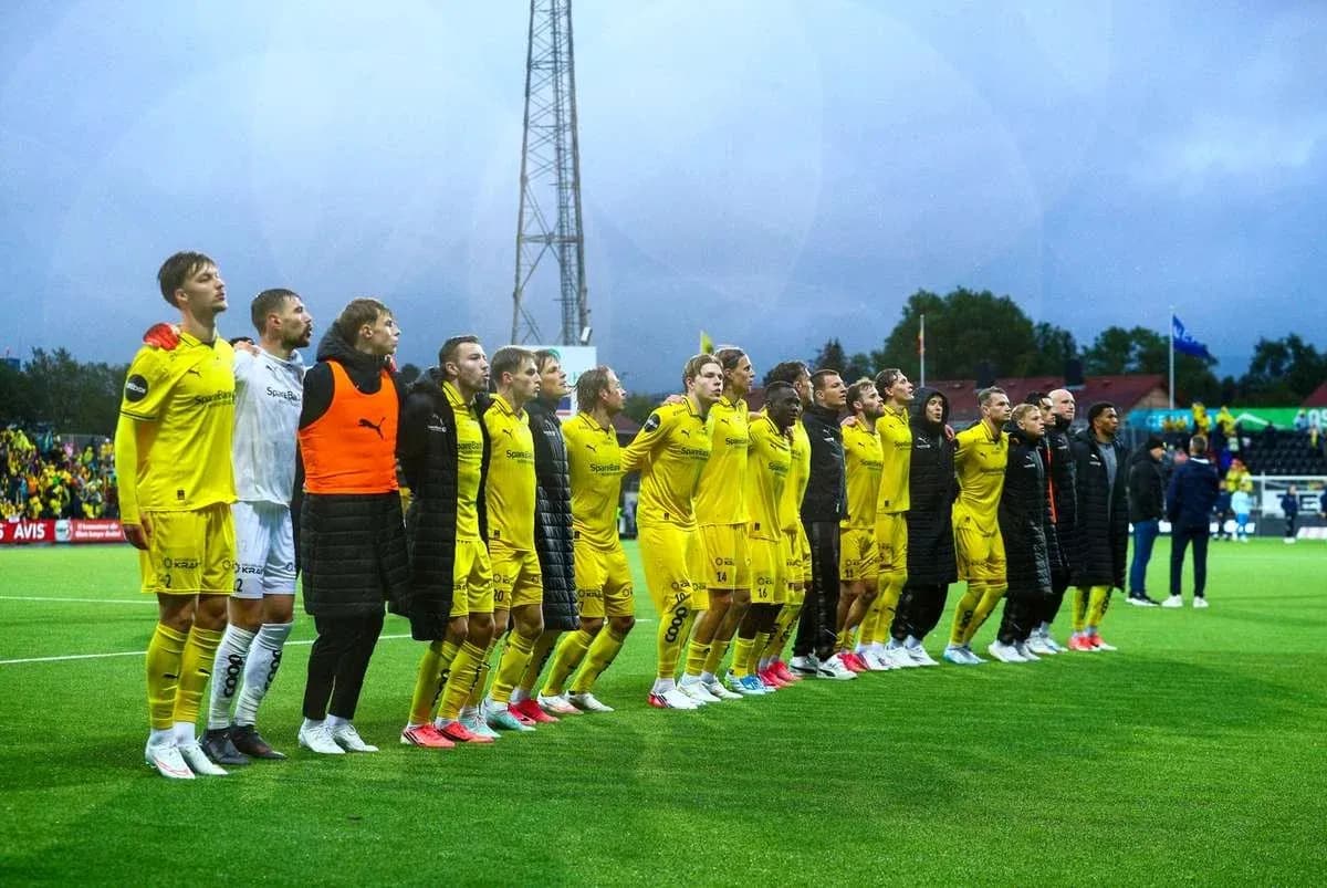 Bodo/Glimt players before UEFA Champions League match Bodo/Glimt players before UEFA Champions League match