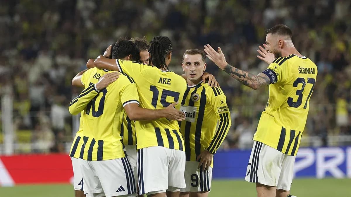Fenerbahçe players celebrating a goal Fenerbahçe players celebrating a goal