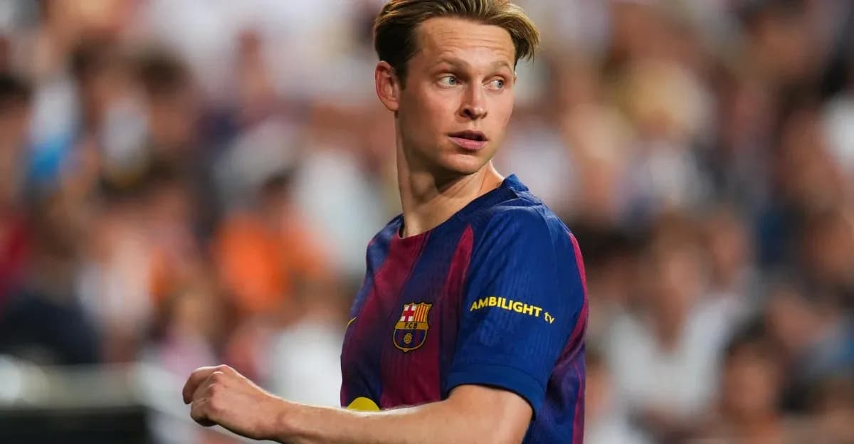 Player in Barcelona jersey during a match Player in Barcelona jersey during a match
