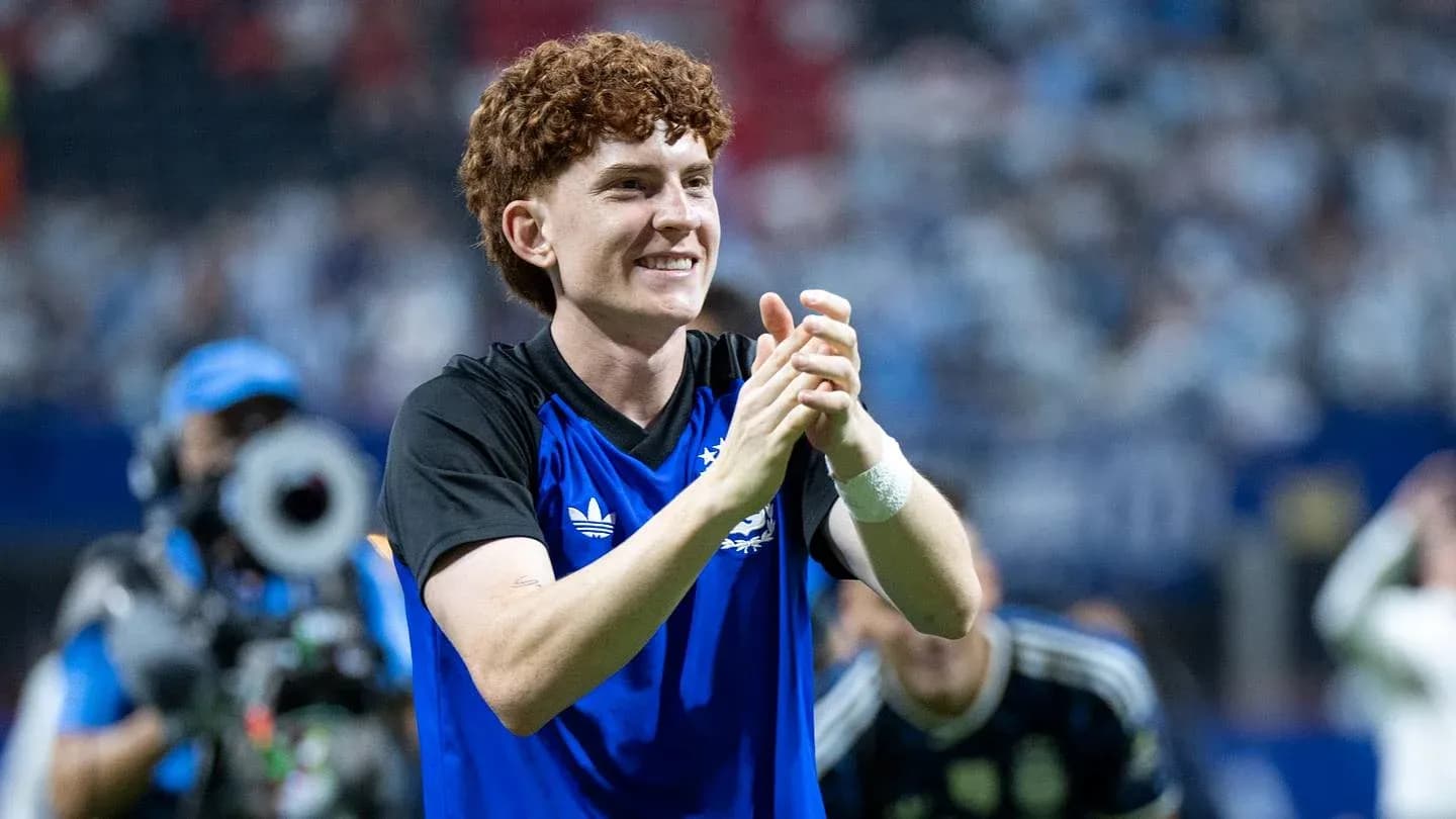 Player applauding fans after a match Player applauding fans after a match