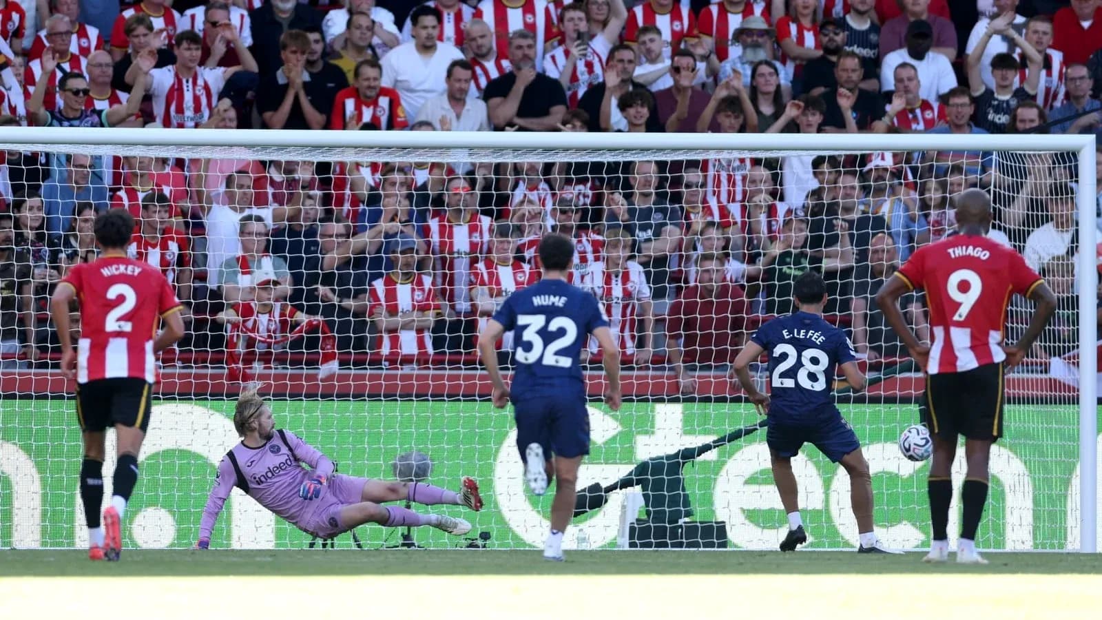 Player taking a penalty kick during match Player taking a penalty kick during match