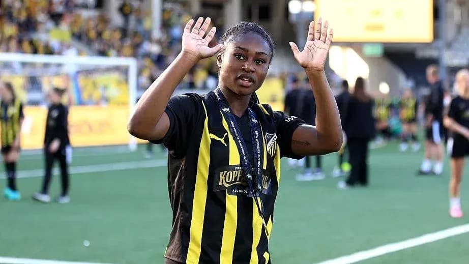 Player waving with hands after match celebration Player waving with hands after match celebration