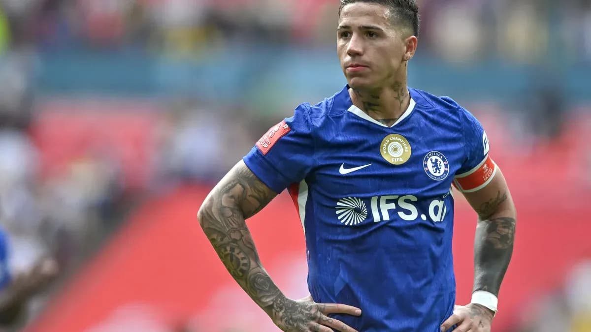 Player in blue jersey looking during match Player in blue jersey looking during match