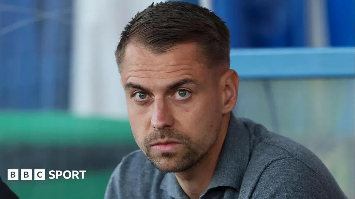 Man with short hair looking directly at camera Man with short hair looking directly at camera