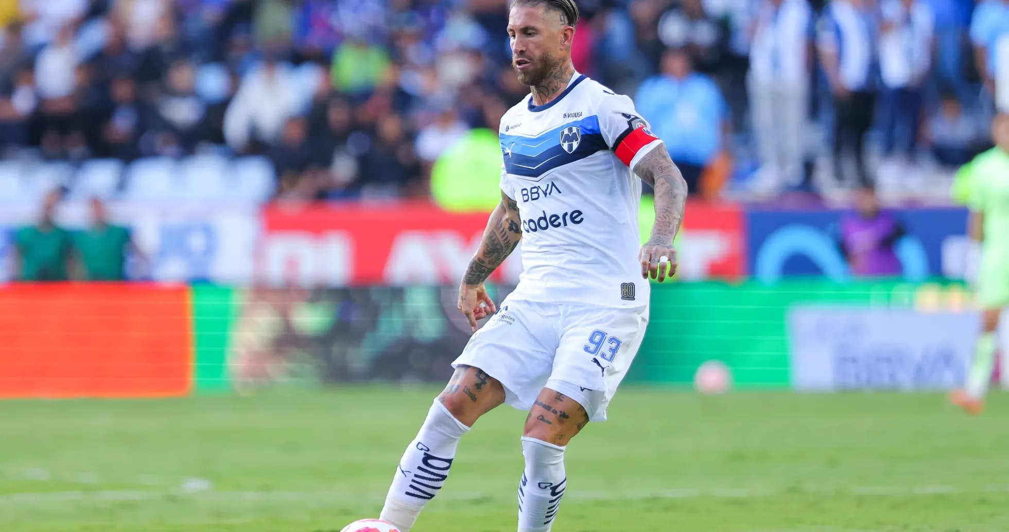 Monterrey player in action during Liga MX match Monterrey player in action during Liga MX match