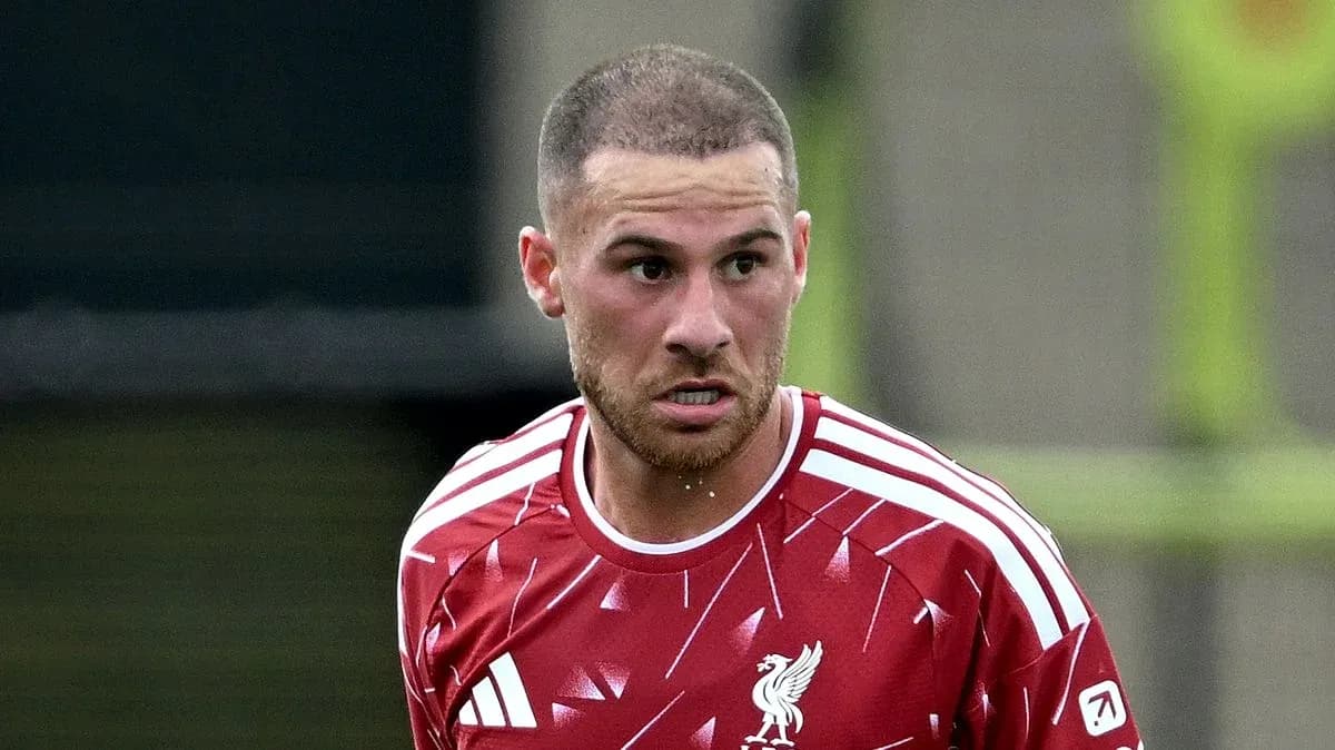 Player wearing Liverpool training kit during session Player wearing Liverpool training kit during session