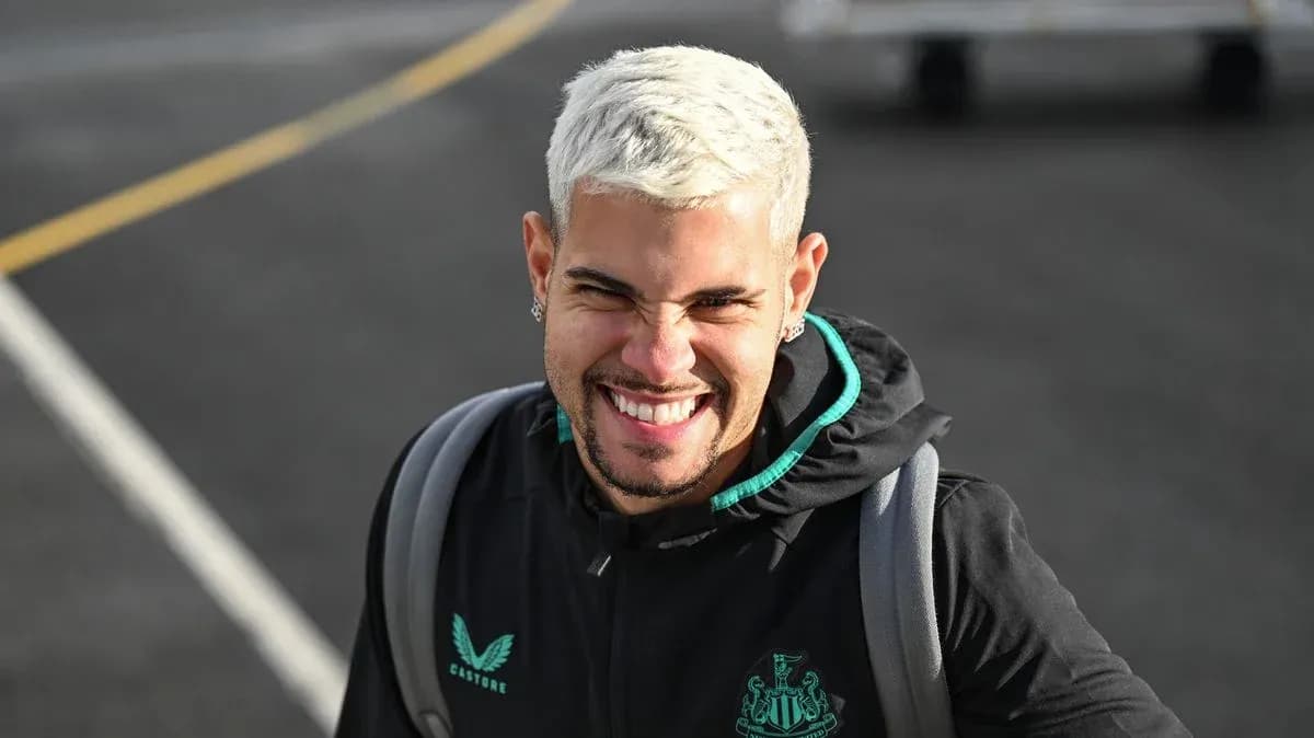 Player smiling while wearing Newcastle training gear Player smiling while wearing Newcastle training gear