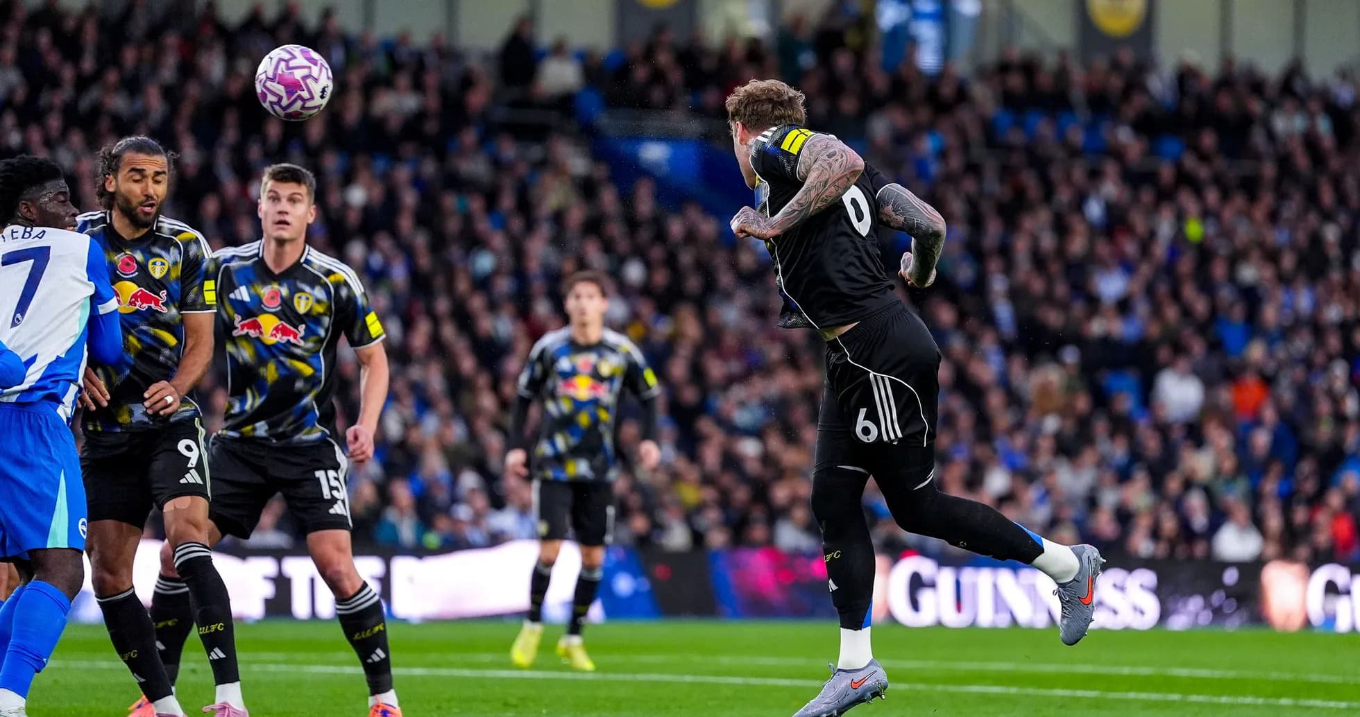 Leeds goalkeeper attempting to catch the ball Leeds goalkeeper attempting to catch the ball