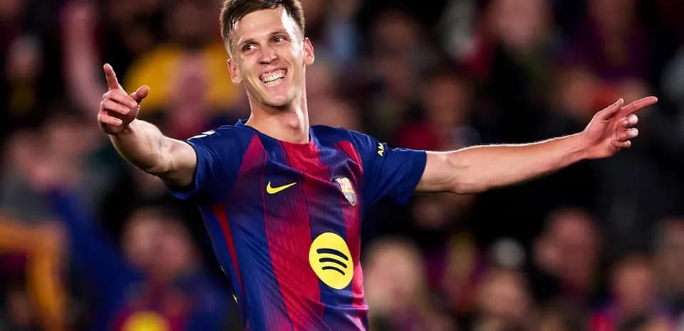 Barcelona player celebrating a goal during match Barcelona player celebrating a goal during match
