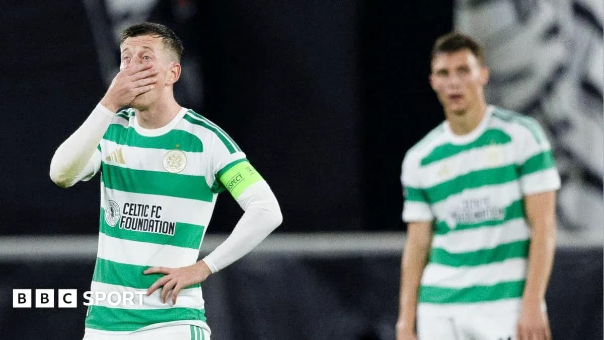 Celtic players reacting during a match Celtic players reacting during a match