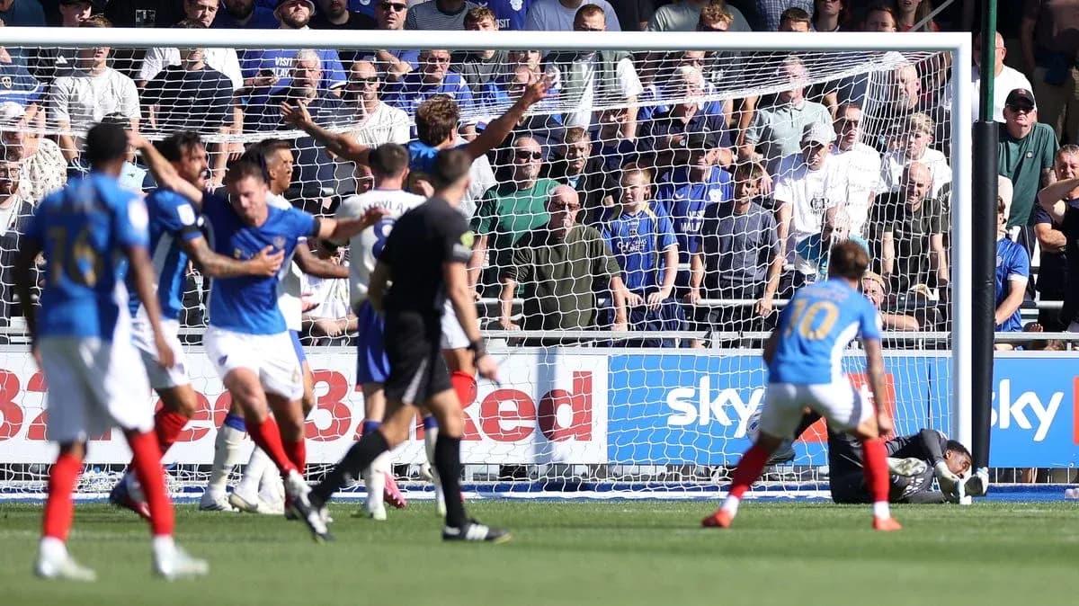 Players reacting to a goal attempt in match Players reacting to a goal attempt in match