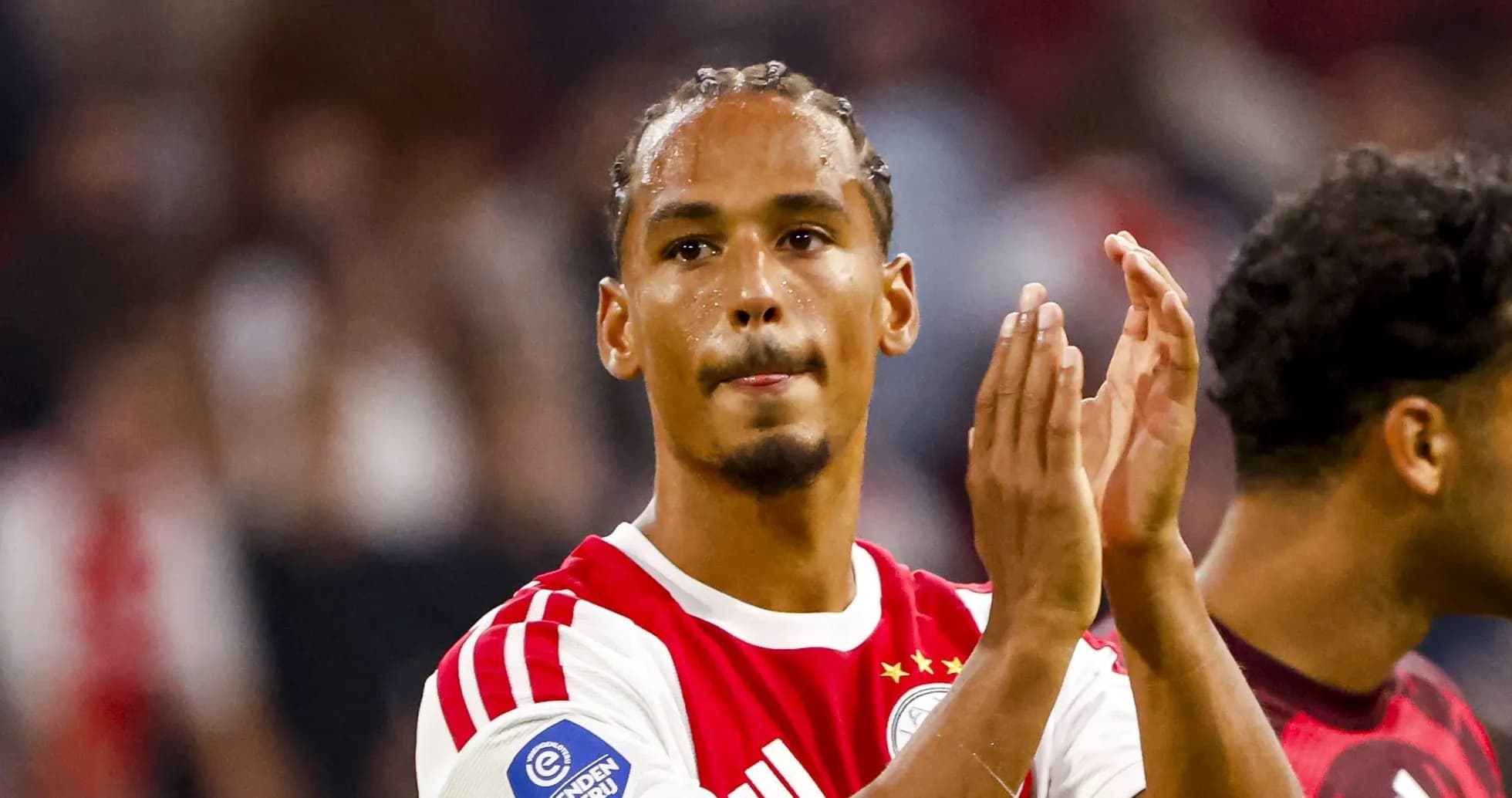 Player applauding fans after a match Player applauding fans after a match