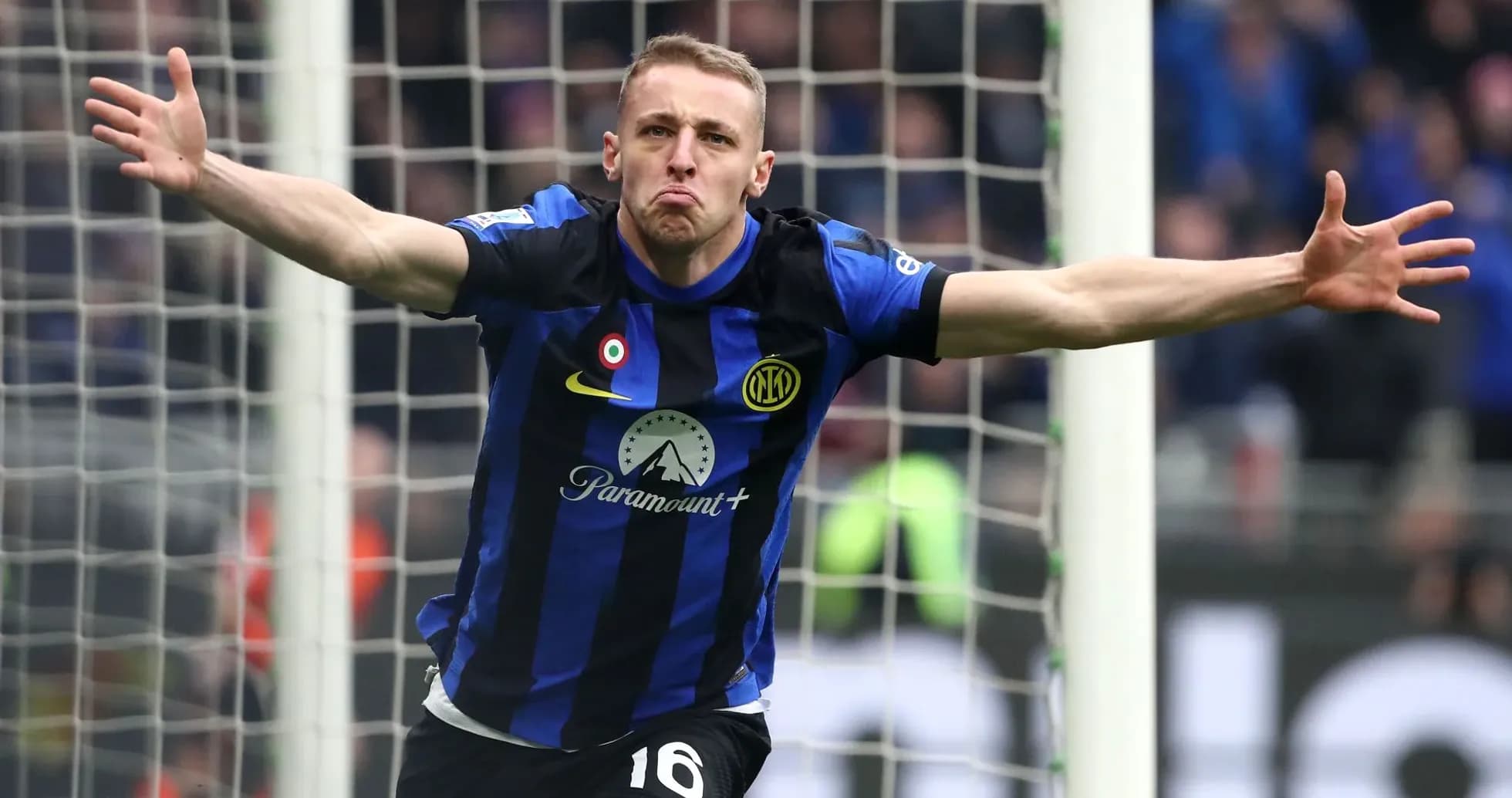 Player celebrating after scoring a goal during match Player celebrating after scoring a goal during match