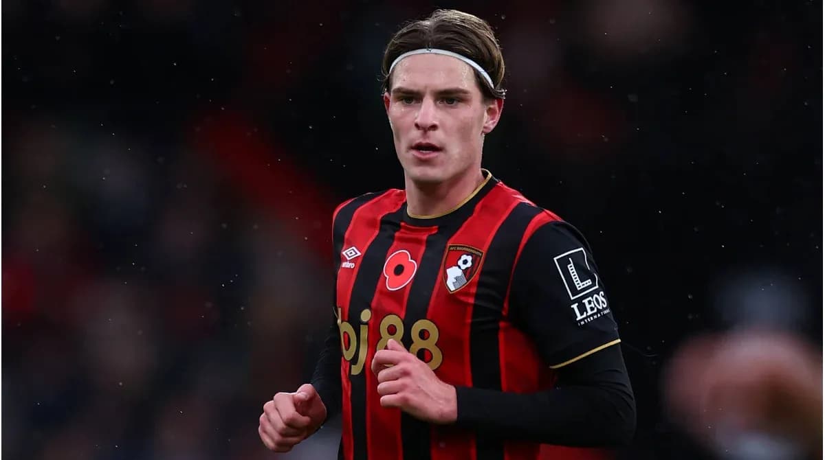 Player wearing AFC Bournemouth kit during match Player wearing AFC Bournemouth kit during match