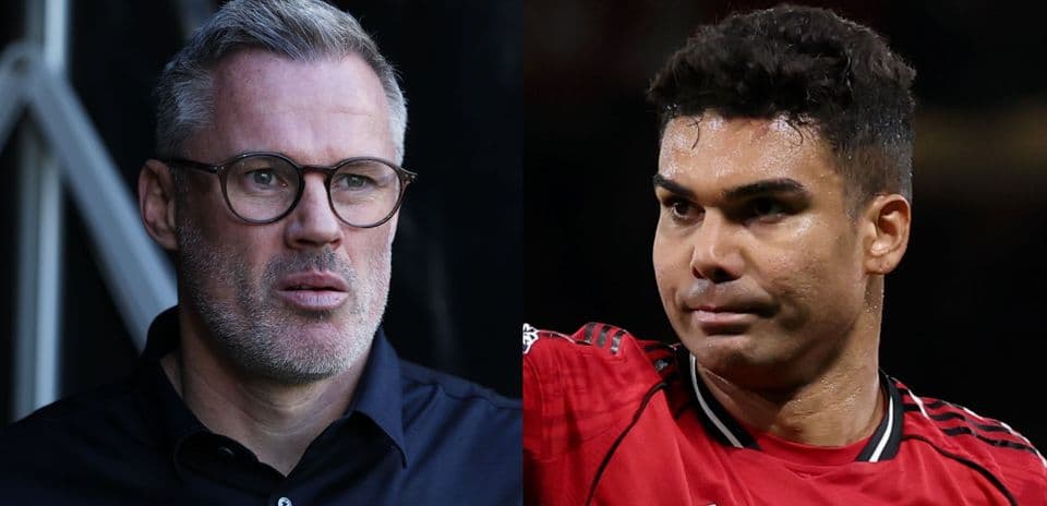 Split image of a commentator and a player Split image of a commentator and a player