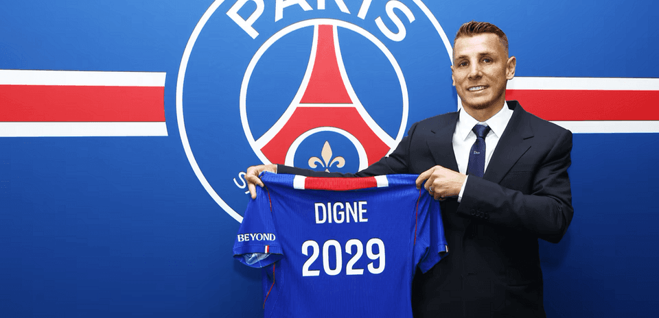 Lucas Digne Rejoins Paris Saint-Germain on a Three-Year Contract Lucas Digne Rejoins Paris Saint-Germain on a Three-Year Contract
